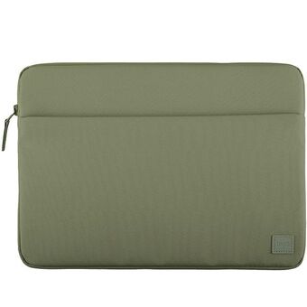 UNIQ etui Vienna laptop Sleeve 14" grøn/laurbærgreen Vandtæt RPET