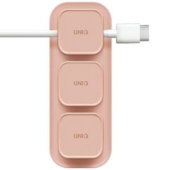 UNIQ Pod Mag magnetisk kabelbeholder + pink/blush pink base