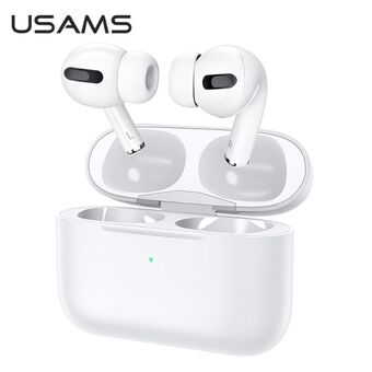 USAMS Bluetooth 5.0 høretelefoner TWS Emall Series trådløs hvid / hvid BHUYM01 (US-YM001)