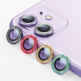 USAMS kameraobjektiv glas iPhone 11 Pro metalring sølv / sølv BH571JTT03 (US-BH571)