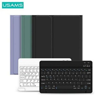 USAMS Winro etui med tastatur iPad Pro 11" lilla etui-hvidt tastatur/lilla cover-hvidt tastatur IP011YRXX03 (US-BH645)