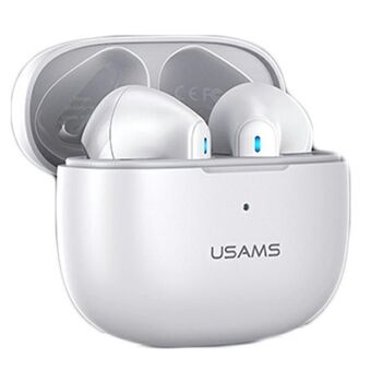 USAMS Bluetooth 5.2 TWS hovedtelefoner NX10 Series Dual mic trådløs hvid / hvid BHUNX02