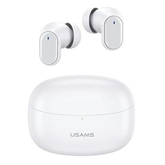 USAMS Bluetooth 5.1 TWS hovedtelefoner BH serie trådløse hvide / hvide BHUBH02