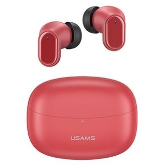 USAMS Bluetooth 5.1 TWS BH serie hovedtelefoner trådløse røde / røde BHUBH03