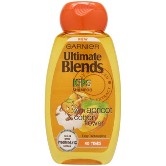 Garnier Ultimate Blends Kids 2 in 1 No Tears Shampoo - Aprikos & Bomuldsblomst - 250 ml