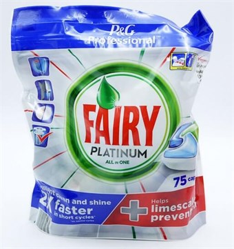 Fairy Platinum All in One Opvasketabs - 75 stk.