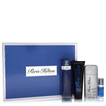 Paris Hilton by Paris Hilton - Gift Set -- 3.4 oz  Eau De Toilette Spray + 3 oz Body Wash + 2.75 oz Deodorant Stick + .25 Mini EDT Spray - til mænd