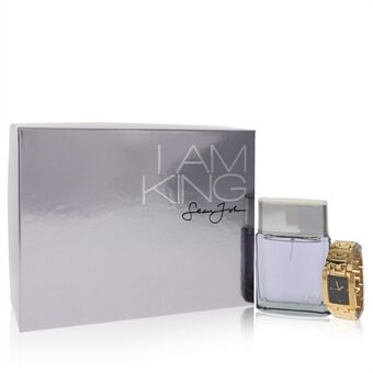 I Am King by Sean John - Gift Set -- 3.4 oz Eau De Toilette Spray + Watch - til mænd