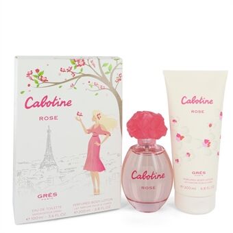 Cabotine Rose by Parfums Gres - Gift Set -- 3.4 oz Eau De Toilette Spray + 6.7 oz Body Lotion - til kvinder