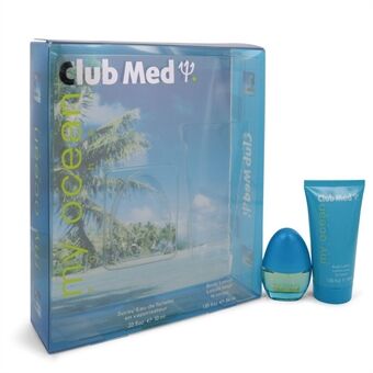Club Med My Ocean by Coty - Gift Set -- .33 oz Mini EDT Spray + 1.85 oz Body Lotion - til kvinder