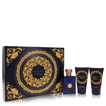 Versace Pour Homme Dylan Blue by Versace - Gift Set -- 1.7 oz Eau De Toilette Spray + 1.7 oz After Shave Balm + 1.7 oz Shower Gel - til mænd