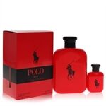 Polo Red by Ralph Lauren - Gift Set -- 4.2 oz Eau De Toilette Spray + 0.5 oz Mini EDT - til mænd