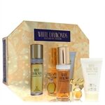 White Diamonds by Elizabeth Taylor - Gift Set -- 1 oz Eau De Toilette Spray + .12 oz Min EDP + 1.7 oz Body Lotion - til kvinder