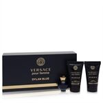 Versace Pour Femme Dylan Blue by Versace - Gift Set -- 0.17 oz Mini EDP + 0.8 oz Body Lotion + 0.8 oz Shower Gel - til kvinder