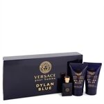 Versace Pour Homme Dylan Blue by Versace - Gift Set -- 0.17 oz Mini EDT + 0.8 oz After Shave Balm + 0.8 oz Shower Gel - til mænd