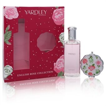 English Rose Yardley by Yardley London - Gift Set -- 4.2 oz Eau De Toilette Spray + Compact Mirror - til kvinder