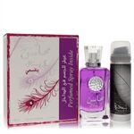 Lattafa Mahasin Crystal Violet by Lattafa - Eau De Parfum Spray with 1.7 oz Deodorant Spray 100 ml - til kvinder