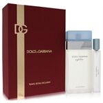 Light Blue by Dolce & Gabbana - Gift Set -- 3.4 oz Eau De Toilette Spray + .33 oz EDT Spray Travel Exclusive - til kvinder