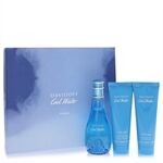 Cool Water by Davidoff - Gift Set -- 3.4 oz Eau De Toilette Spray + 2.5 oz Body Lotion + 2.5 oz Shower Gel - til kvinder