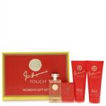 Touch by Fred Hayman - Gift Set -- 3.4 oz Eau De Toilette Spary + 6.7 oz Body Lotion + 6.7 oz Shower Gel + 0.61 oz Pocket Soray - til kvinder