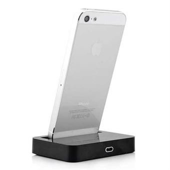 Apple iPhone Bordstativ Lader - Sort