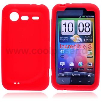 HTC Incredible S Silicone Cover (Rød)
