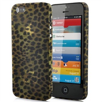iPhone 5 / iPhone 5S / iPhone SE 2013 - Leopard (grøn)