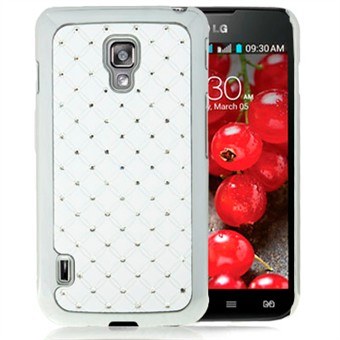 Diamond Bling Cover Optimus L7 2 - Hvid