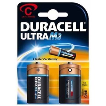 Duracell C / MN1400 / Baby Ultra Power Batterier (2 stk.)