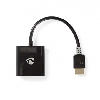 HDMI™ kabel | HDMI™ Stik | VGA Hun | 1080p | Guldplateret | 0.20 m | Lige | PVC | Anthracite | Window Box med Euro lås