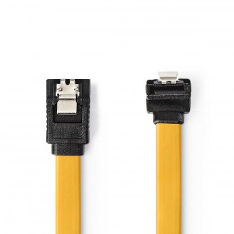 SATA kabel | 6 Gbps | SATA 7-Pin Hun | SATA 7-Pin Hun | PVC | 0.50 m | Fladt | PVC | Gul | Plastikpose
