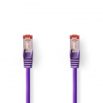 Kat 6 kabel | RJ45 Han | RJ45 Han | S/FTP | 1.50 m | Runde | LSZH | Violet | Plastikpose