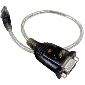 Usb 2.0-Kabel USB A Han - DB9 Han 0.35 m Grå