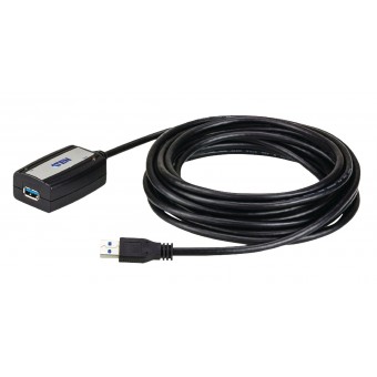 Usb 3.0-Kabel USB A Hun - USB A Han 5 m Sort