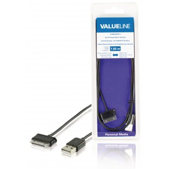 Sync Og Charge Kabel Samsung 30-Pin Han - USB A Han 1.00 m Sort