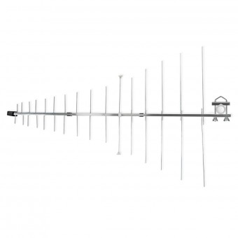 Udendørs antenne | UHF / VHF | Modtagelsesområde: ≥50 km | Forstærkning: 12 dB | 75 Ohm | Antennelængde: 1210 mm | Aluminium