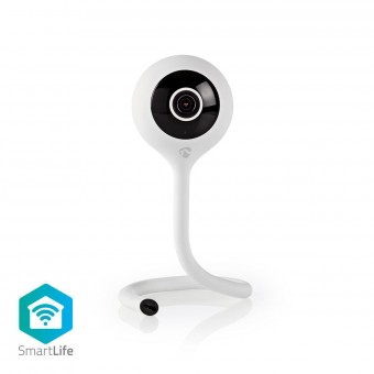 SmartLife Indendørs Kamera | Wi-Fi | Full HD 1080p | Cloud / microSD (Ikke inkluderet) | Nattesyn | Android™ / IOS | Hvid