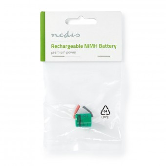 Genopladelige Ni-MH-batteri | 1.2 V | 300 mAh | Loddeflige | 1-Polybag