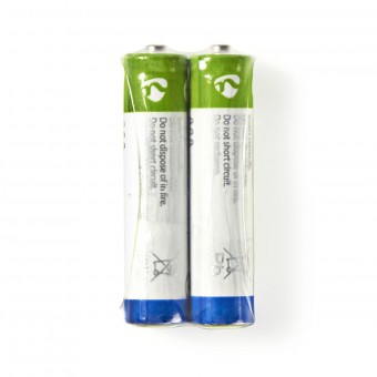 Zink-Carbon Batteri AAA | 1.5 V | Zink Karbon | 2-krympepakning | R03 | Forskellige enheder | Blå / Grøn / Hvid