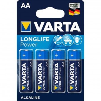 Alkaline Batteri AA | 1.5 V | 4-Blister kort
