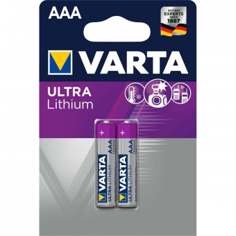 Lithium Batteri Aaa | 1.5 V | 1100 mAh | 2-Blister kort | Grå / Sølv