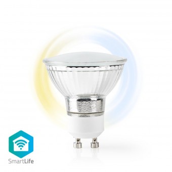 SmartLife LED-Spot | Wi-Fi | GU10 | 400 lm | 5 W | Cool Hvid / Varm Hvid | 2700 - 6500 K | Energiklasse: A+ | Android™ / IOS | PAR16 | 1 stk.