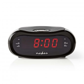 Digital vækkeur Radio | LED Display | AM / FM | Snooze funktion | Sleep timer | Antal alarmer: 2 | Sort
