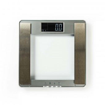 Personvægt | Digital | Sølv | Hærdet Glas | Maksimal vejekapacitet: 180 kg | Kropsanalyse