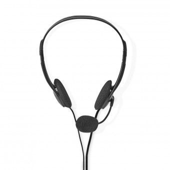 PC-headset | On-Ear | Stereo | 2x 3.5 mm | Fold-Away Mikrofon | 2.00 m | Sort