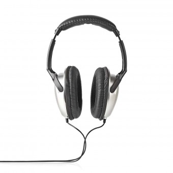 Over-Ear Kablede Hovedtelefoner | Kabellængde: 6.00 m | Volumenkontrol | Sort / Sølv