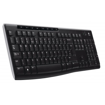 K270 Trådløs Tastatur Standard USB US International Sort