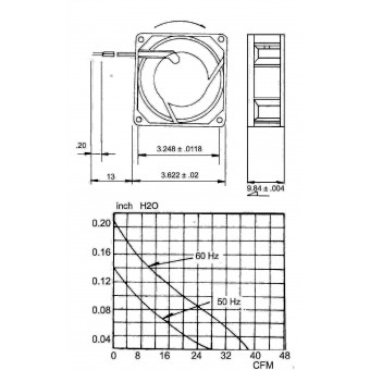 Aksial Ventilator AC 92 x 92 x 25 mm