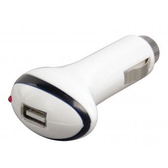 Biloplader 1-Udgang 1.0 A USB Hvid