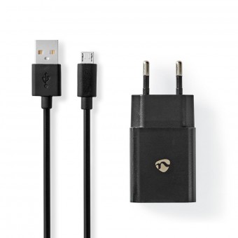 Vægoplader | 1x 2.1 A A | Antal output: 1 | USB-A | Micro USB (Loose) kabel | 1.00 m | 10.50 W | Single spænding output